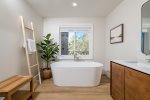 BR 1- En Suite Bath with Dual Vanities, Stand Alone Tub